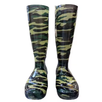 Bottes de pluie imperméables en PVC de haute qualité, bleues, multi-usages, industrielles, agricoles, mi-hautes, unisexes, toutes saisons, pour le jardinage et la randonnée
