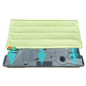 LAYO Pièces détachées pour <span class=keywords><strong>aspirateur</strong></span> de sols durs Vorwerk <span class=keywords><strong>Kobold</strong></span> SP600 Tête de brosse d'aspiration Tampon de vadrouille humide et sec et couvercle de plaque de base inférieure en plastique - Product Image 1