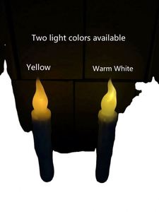 <b>Floating</b> <b>Candles</b> Wand Remote Magic Hanging <b>Candles</b> Flickering Yellow Warm White Light Flameless LED Taper Battery 12 Packs - Product Image 5
