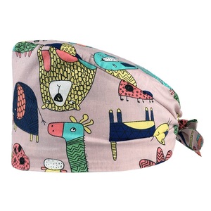 Adjustable Multicoloured <b>Tie</b> <b>Back</b> Hats Working Cap Dental Scrub Caps Breathable Adjustable Multicoloured Soft for Outpatient Use - Product Image 3