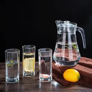 Wholesale 5pcs glass juice jug with cup set