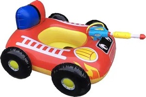 Summer Swim Fun Kiddie Water Play Toys Water Blaster Inflable Fire Truck Pool Float con pistola <span class=keywords><strong>de</strong></span> chorro incorporada - Product Image 4