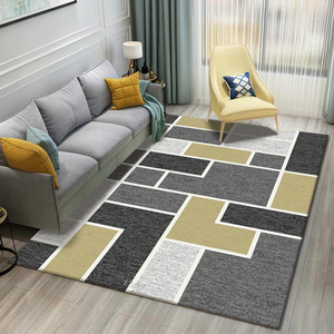 Alfombras de área 3D con patrón de impresión visual moderna para alfombra de sala de estar, alfombras lavables personalizadas con patrón grande - Product Image 3
