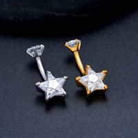 JIAXIN ASTM 36 Anneau de nombril de qualité implantable 14G pour femmes, bijoux de piercing corporel raffinés, vente en gros