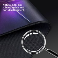 Tapis de souris de jeu style Cyberpunk E-sports, multi-tailles, avec bords renforcés, pour ordinateur, pour garçons, tapis de bureau épais, antidérapant, en caoutchouc naturel