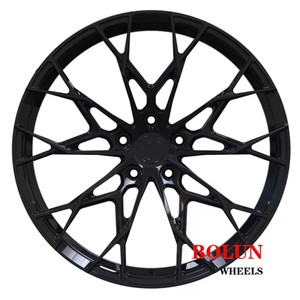 Roue bolun Roues au design noir brillant forgé personnalisées Jantes 18 19 20 pouces 5*112 66.6 pour <span class=keywords><strong>jante</strong></span> <span class=keywords><strong>Mercedes</strong></span> A <span class=keywords><strong>B</strong></span> C CLA <span class=keywords><strong>classe</strong></span> bwm x5 - Product Image 3