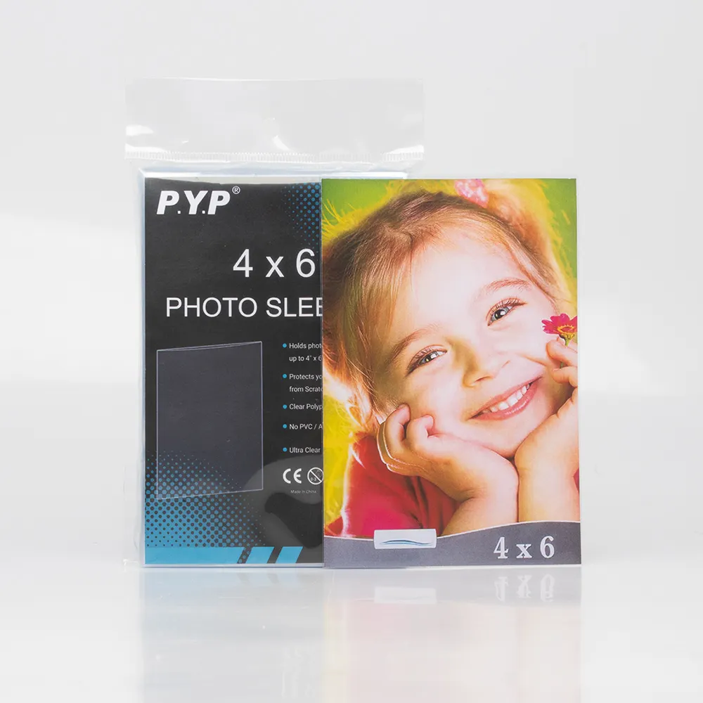 5x7 Photo Sleeves Crystal Clear Archival Plastic Soft Sleeves Polypropylene Poly Bags for Photo Printed