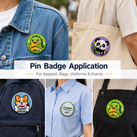 Broches en chenille personnalisées OEM, badges de dessins animés et d'anime, patchs de créateur en fer blanc, broches animales, pour la décoration de vêtements et de sacs à dos, vente en gros