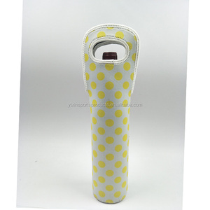 Sublimación de enfriador de <span class=keywords><strong>vino</strong></span> bolsa de neopreno personalizado aislado cerveza rechoncha sola botella de manga - Product Image 1