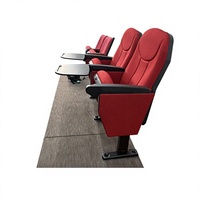 Chaises d'audience modernes LEADCOM LS-10604 avec dossier en polypropylène et revêtement en tissu pour les salles de conférence, les collèges, les écoles et les auditoriums