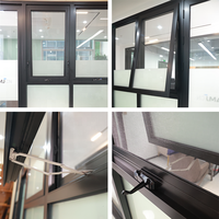Fenêtre à battant extérieure en aluminium avec verre trempé pour usage extérieur – Prix Philippines