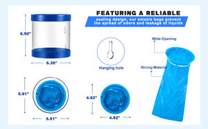 Túi đựng nôn mửa, túi vệ sinh cá nhân, túi đựng nước tiểu di động, chất liệu LDPE, dùng cho du lịch, mang thai và hàng không - Product Image 6