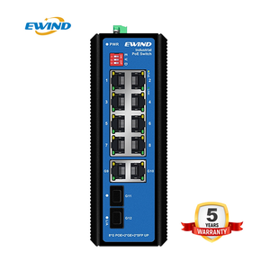 Iniettore POE Industriale EWIND <span class=keywords><strong>da</strong></span> 1-8 Porte con Supporto IEEE 802.3 Af/at, Switch POE <span class=keywords><strong>Esterno</strong></span>, Extender POE, Switch Gigabit - Product Image 1