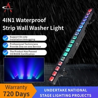 Lámpara LED RGBW con Control de Punto Móvil, Lámpara de Lavado de Pared, AC 220V, DC 5V, Fuente de Alimentación Conmutada, Accesorios de Lámpara de Lavado de Pared para Escenario, 18, 10W