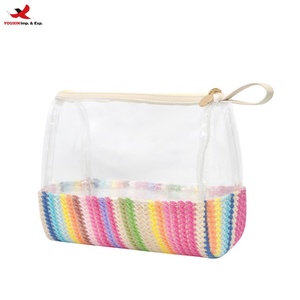 Custom New Women's PVC Zipper Handheld Cosmetic Organizer <b>Transparent</b> Travel for <b>Bag</b> for <b>Makeup</b> Storage RTS Bulk Mixed Order - Product Image 1