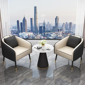 आधुनिक उच्च गुणवत्ता वाले समकालीन टिकाऊ चमड़े के कार्यालय होटल एकल सोफे कुर्सी रिसेप्शन व्यवसाय लिविंग रूम सोफा - Product Image 6