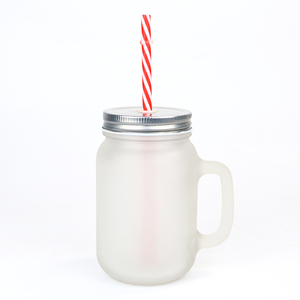 Tarro <span class=keywords><strong>de</strong></span> <span class=keywords><strong>vidrio</strong></span> <span class=keywords><strong>de</strong></span> 16 oz <span class=keywords><strong>con</strong></span> <span class=keywords><strong>tapa</strong></span> <span class=keywords><strong>de</strong></span> <span class=keywords><strong>Asa</strong></span> <span class=keywords><strong>y</strong></span> pajita, <span class=keywords><strong>tarros</strong></span> <span class=keywords><strong>de</strong></span> café <span class=keywords><strong>y</strong></span> té para sublimación - Product Image 4