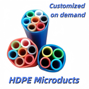 Micro-conduits HDPE à code couleur 4 voies et 7 voies pour l'installation directe de tubes DI pour les projets de déploiement de réseaux de fibres optiques FTTH et FTTx - Product Image 1