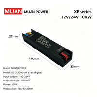 Fuente de Alimentación Conmutada de Voltaje Constante AC-DC 24V 60W, Totalmente Encapsulada, con Protección Múltiple, para Iluminación de Gabinetes e Inundación LED