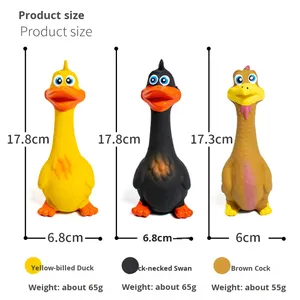 Juguete de Fábrica Directa, Pollo que Chirría y Pato de Boca Grande, Resistente al Sonido - Product Image 2