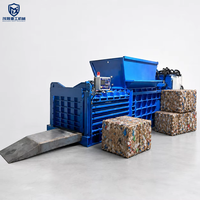 Presse à balles horizontale hydraulique avancée à cycle rapide et haute efficacité avec alimentation automatique par PLC pour le recyclage des déchets de papier