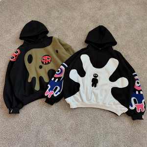 Sudadera con Capucha de Felpa Francesa 100% Algodón de Alta Calidad, 500 g/m², para Hombre, con Bordado de Chenilla Personalizado con Logotipo de Dibujos Animados, Gruesa, para Invierno - Product Image 2