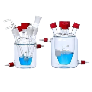 Célula electrolítica <span class=keywords><strong>de</strong></span> doble capa Vidrio <span class=keywords><strong>de</strong></span> borosilicato alto Sellado Oxidación <span class=keywords><strong>de</strong></span> cinco puertos 50-2000ml Ciclo <span class=keywords><strong>de</strong></span> temperatura controlada - Product Image 1