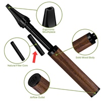 Inhalateur d'huiles essentielles pour arrêter la dépendance au tabac, en bois de hêtre et citron, embout buccal rond, cadran rotatif, Yoga, Santé, Bien-être