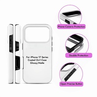 Coque de Téléphone Portable de Luxe à Sublimation 3D Designer pour iPhone 16 15 14 13 Pro Max, Étui Magnétique 2-en-1 à Sublimation pour iPhone 17 Pro Max