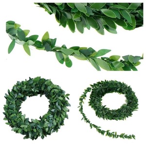 Guirlande de feuilles en PVC simulé de 7,5 m, guirlande de verdure pour Noël, mariage, décoration de la maison - Product Image 4