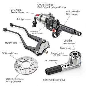 Servicio de Mecanizado CNC OEM para Piezas de Motocicleta Personalizadas, Componentes de Control de Freno y Embrague de Aluminio - Product Image 3