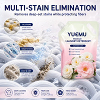 Lessive liquide en poche souple à bec verseur Marque Blanche, parfum Camélia Floral Oriental, 1L, écologique, OEM, vente en gros