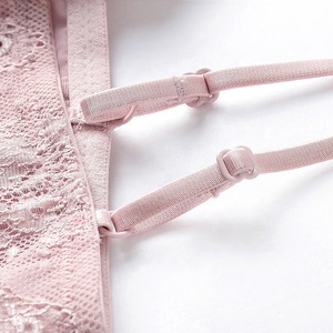 Usine Satin Soutien-Gorge Triangle Sans Fil Dentelle Soutien-Gorge Sexe Japon Image des Jeunes Filles En Sous-Vêtements Sexy - Product Image 4