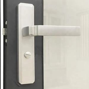 Portas interiores para casas, portas de alumínio para banheiro, porta de vidro temperado dupla - Product Image 5