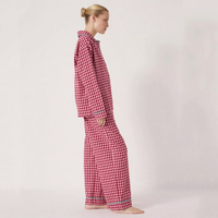 Ensemble de pyjama décontracté Beefey pour femme, pantalon à taille élastique à manches longues, respirant et tendance, vêtements de détente de haute qualité