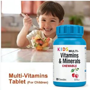 Tabletas Masticables Multivitamínicas para Niños Halal OEM, Marca Privada, Suplementos Naturales Orgánicos - Product Image 1