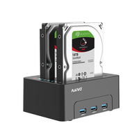MAIWO Dual Bay Usb Clone Hdd Docking Station untuk Duplikator Hard Drive Sata dengan USB HUB Docking K3082H