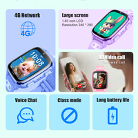 Montre connectée 4G pour enfants avec appel vidéo, appel d'urgence SOS, suivi GPS, appels bidirectionnels, positionnement GPS pour garçons et filles