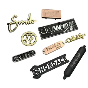 Private Custom Metal Label shaped Presser Foot Nameplate Label Engraving Brand Logo Label