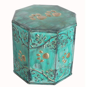 <b>PET</b> CREMATION <b>URN</b>, SIX SIDE <b>PET</b> <b>URN</b> GOLD ANTIQUE PAW MARK <b>PET</b> <b>URN</b> EIGHT SIDE <b>PET</b> <b>URN</b> BEST SELLING <b>PET</b> <b>URN</b> <b>URN</b> FOR <b>PET</b> ASHES - Product Image 2
