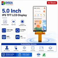 Maßgefertigtes 5 Zoll 720x1280 IPS TFT LCD Display-Modul MIPI-Schnittstelle FL7707N IC Industrielles LCD-Bildschirmpanel für HMI OEM ODM Fabrik