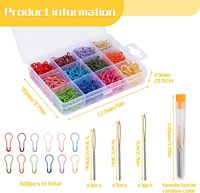 Épingles à ampoule de sécurité en métal calebasse Crochet marqueurs de point tricot crochet accessoires bricolage projet boîte de rangement couture