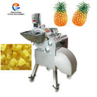 Fruit- en groentesnijmachine, ananas- en aardbeienblokjes snijmachine