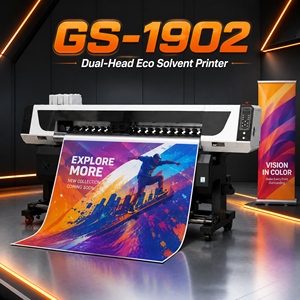 เครื่องพิมพ์อิงค์เจ็ทแบบอีโค่โซลเวนท์ขนาดใหญ่ GOOSAM Premier 1.8 เมตร รุ่น Dual I1600 พร้อมระบบ Servo Beam สำหรับงานพิมพ์ป้ายไวนิล - Product Image 1