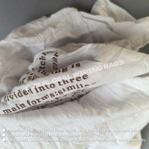 Trapos de Algodón Blancos Impresos, Trapos Industriales de Algodón, Paños de Limpieza de Algodón, Trapos Blancos para Limpiar - Product Image 4