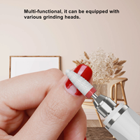 Mini-meuleuse électrique sans fil, kit de perceuse à ongles, vitesse variable, outil léger et portable pour salon et usage domestique