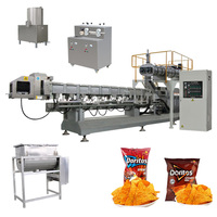 Populaire gefrituurde snack pellet chips voedsel Doritos tortilla maïschips verwerkingslijn machine motor tandwielkast multifunctionele voedsel