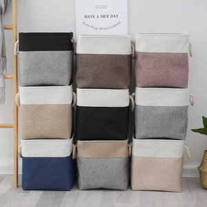 Pliable Enfants Bébé Tissu Panier De Rangement Carré <span class=keywords><strong>Toile</strong></span> Jeans Collection Boîte Accueil Organisation Bin - Product Image 4