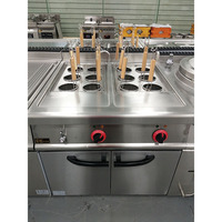Cuiseur à pâtes autoportantes avec meuble en acier inoxydable, machine pour la cuisson des nouilles, w