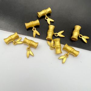 Bamboo Shaped Matte Gold Alloy Jewelry Pendant 17.5mm DIY Findings For Necklace Bracelet Accessories - Product Image 4